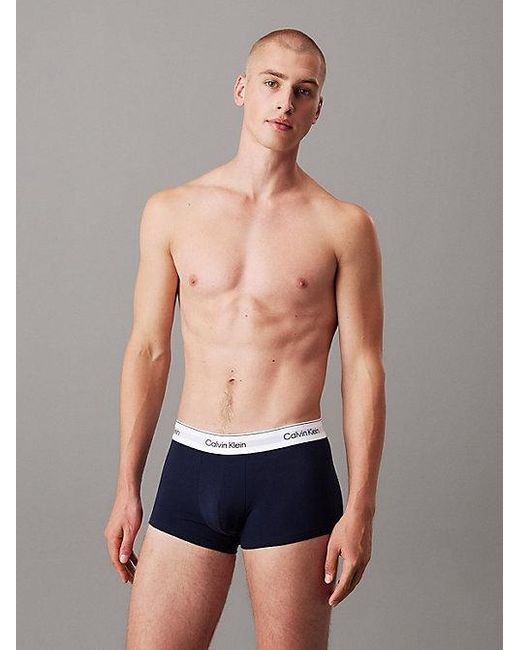 Calvin Klein 3Er-Pack Hüft-Shorts in Blue für Herren