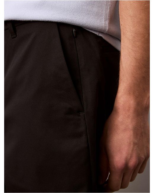 Calvin Klein Black 9" Stretch Tech Short for men