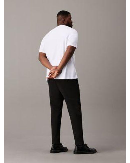 Pantalones de punto cómodos de talla grande Calvin Klein de hombre de color Black