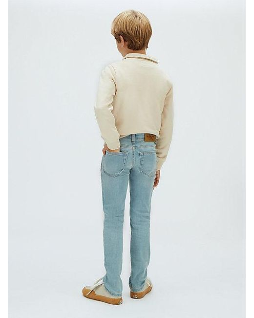 Calvin Klein Blue Jeans Mid Rise Slim Jeans for men