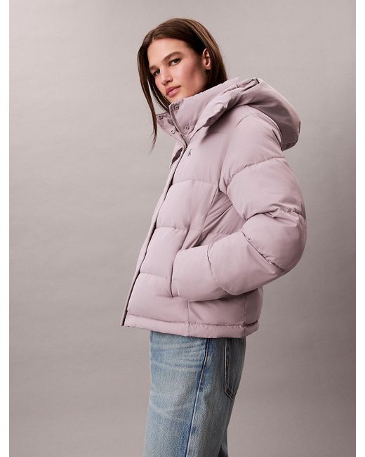 Calvin Klein Multicolor Monogram Puffer Jacket