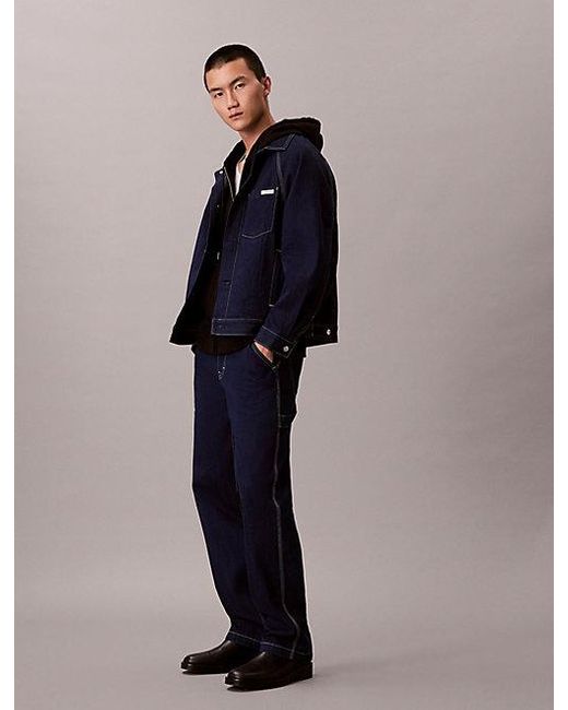 Calvin Klein Blue Denim Jackets for men