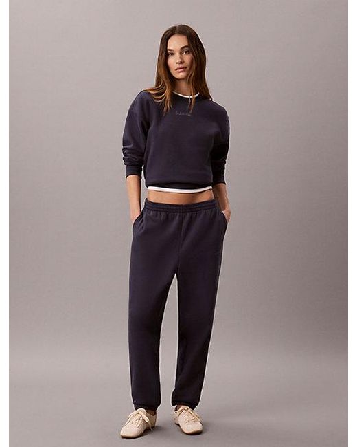Calvin Klein Blue Sport French Terry Joggers