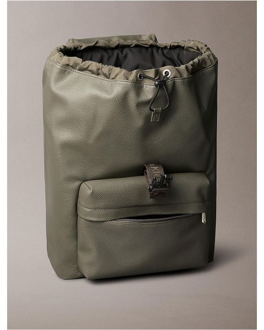 Calvin Klein Gray All Day Flap Backpack for men