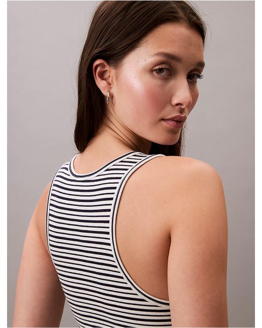 Calvin Klein Multicolor Calvin Klein Ribbed Stripe Tank Top