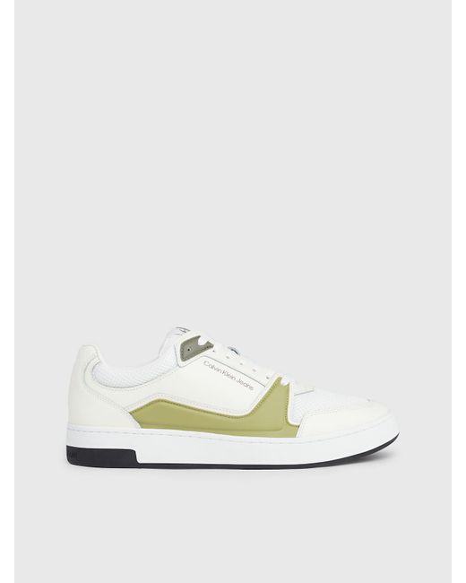 Calvin Klein White Leather Trainers for men