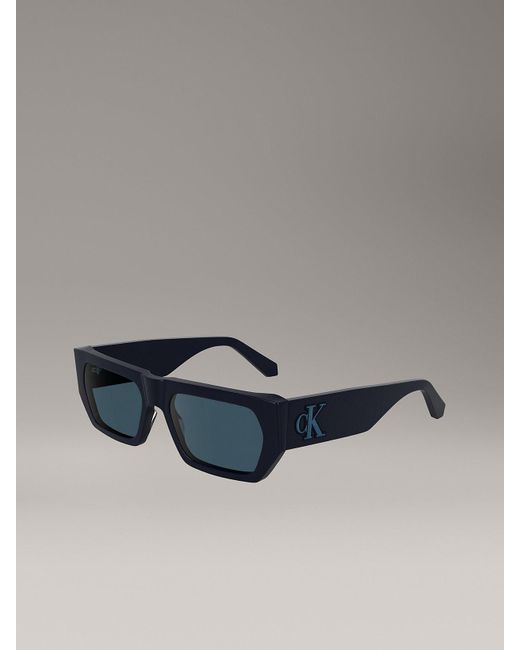 Calvin Klein Gray Modified Rectangle Sunglasses Ckj24625S