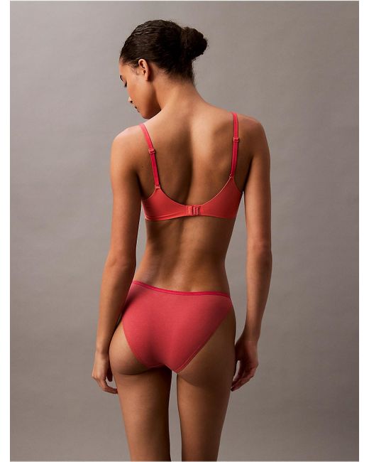 Calvin Klein Brown Ideal Cotton String Bikini