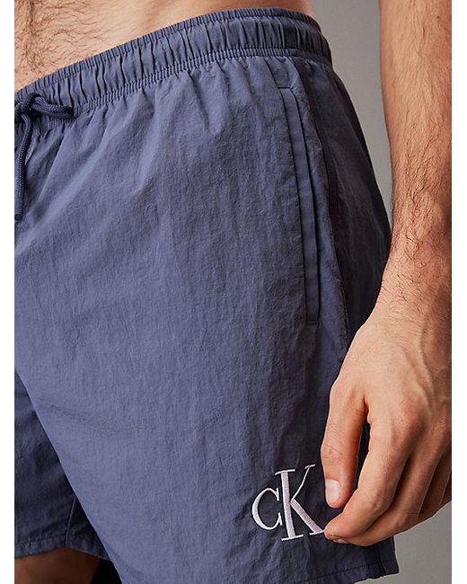 Calvin Klein Medium Zwemshort Met Trekkoord in het Multicolor voor heren