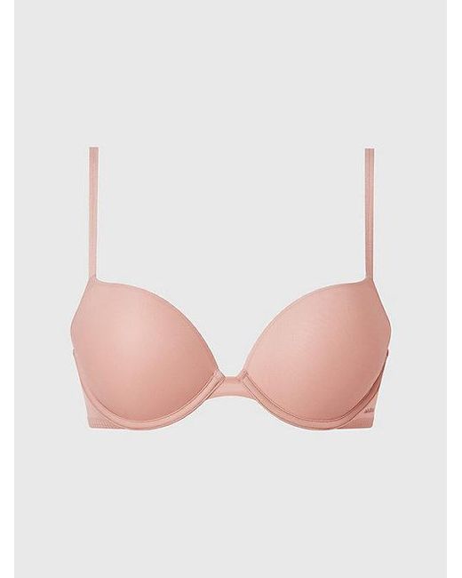 Calvin Klein Pink Push Up Bra Sheer Marquisette