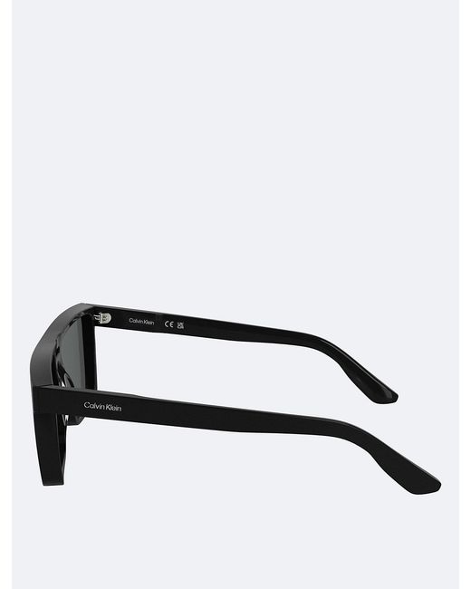 Calvin Klein Black Modified Rectangle Sunglasses Ck25501S for men