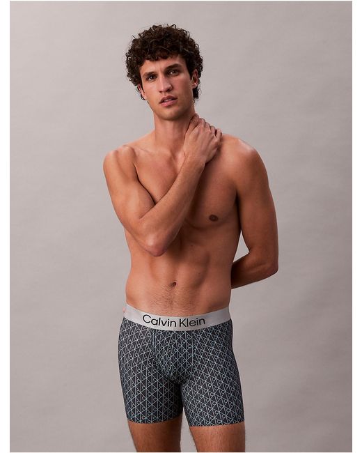 Calvin Klein Multicolor Brushed Microfiber Stretch Boxer Brief for men