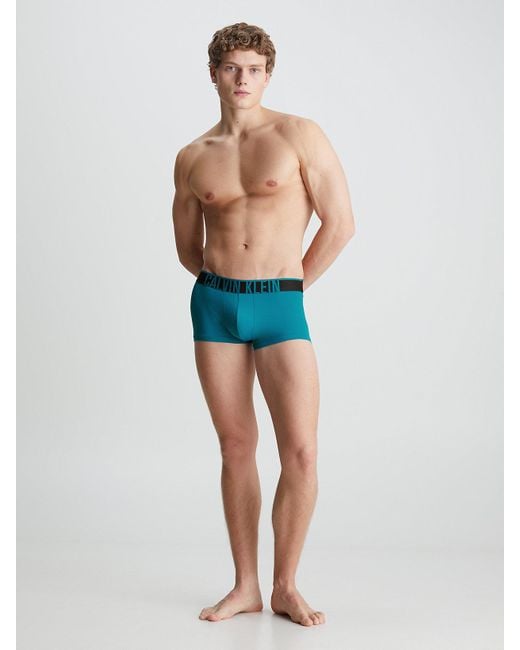 Calvin Klein Blue Low Rise Trunks - Intense Power Ultra Cooling for men