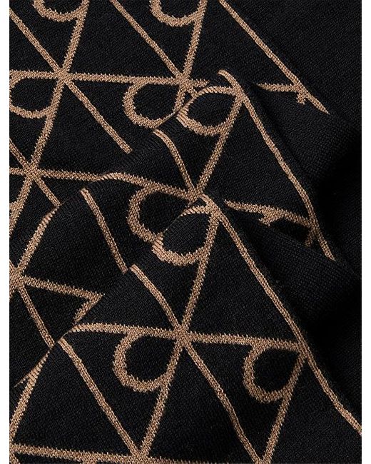 Calvin Klein Brown Reversible Wool Cashmere Blend Scarf for men