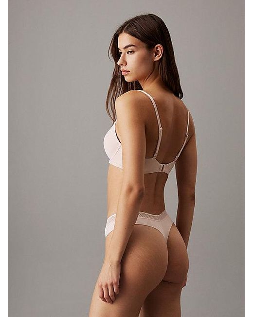 Calvin Klein Brown Thong Seductive Comfort