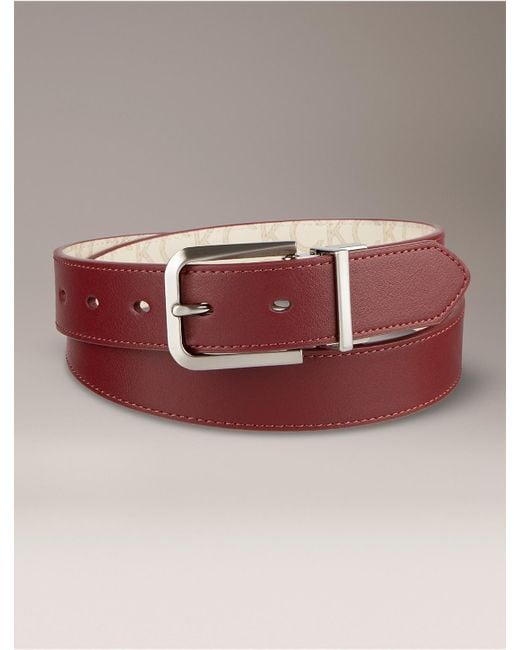 calvin klein reversible monogram belt