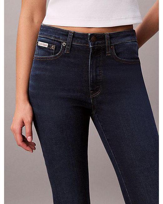 Calvin Klein Mid Rise Skinny Jeans in het Blue