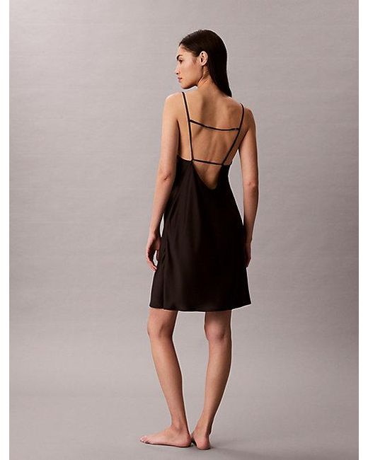 Calvin Klein Brown Satin Night Dress