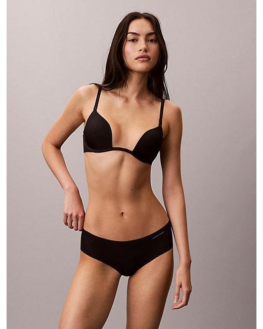 Calvin Klein Black Low Plunge Bra Perfectly Fit