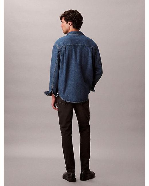 Calvin Klein Slim Tapered Jeans in het Blue voor heren
