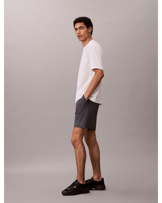 Calvin Klein White Performance Cotton Blend Gym T-Shirt for men