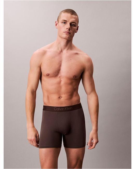 Calvin Klein Gray Ultra Soft Modal 3-Pack Boxer Brief for men