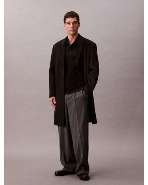 Polo de algodón pima Calvin Klein de hombre de color Black