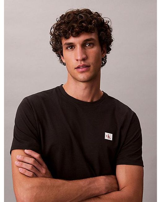 Calvin Klein Black Jeans Cotton Badge T-Shirt for men
