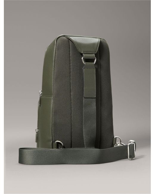 Calvin Klein Green Refined Sling Bag for men