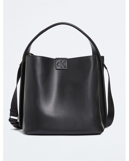 Calvin Klein Black Modern Bucket Bag