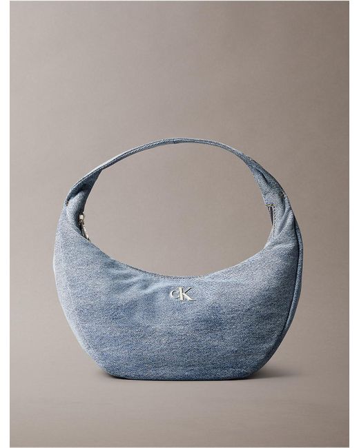 Calvin Klein Blue Crescent Shoulder Bag