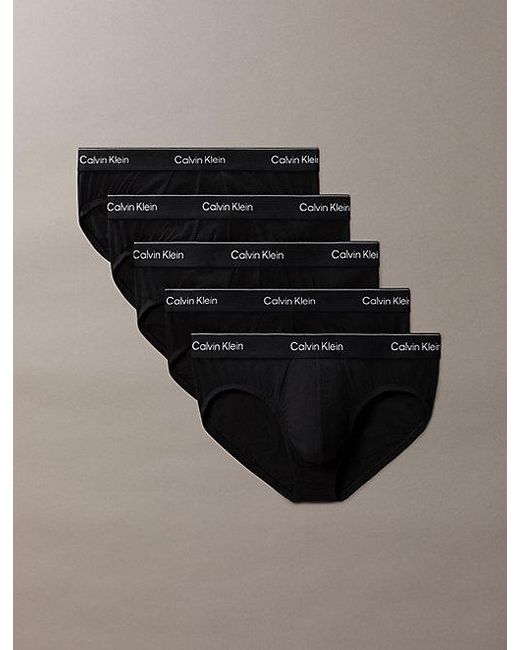 Calvin Klein 5-Pack Slips in het Black voor heren