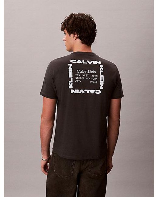 Calvin Klein Multicolor Jeans Logo Box Graphic Classic T-Shirt for men