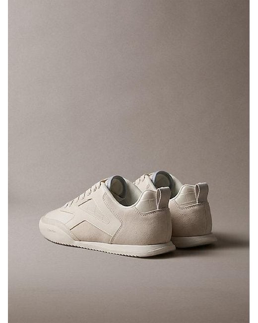 Calvin Klein Multicolor Ck Kayla Croc Effect Runner Trainers