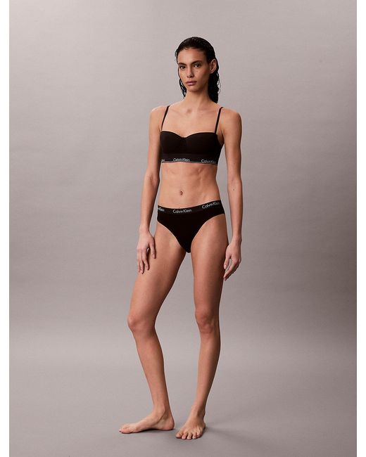 Calvin Klein Black Ultralight Longline Balconette Bra