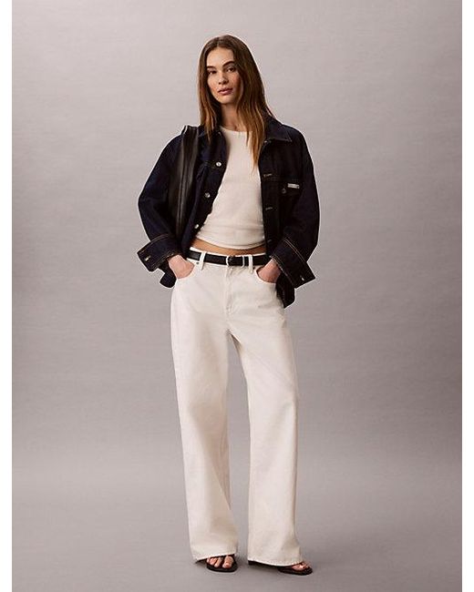 Calvin Klein Multicolor Jeans Belted Denim Jacket