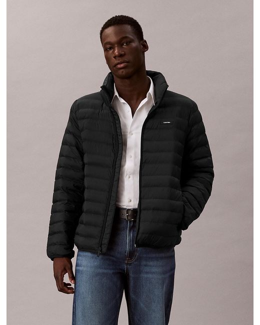 Calvin Klein Black Lightweight Puffer Jacket for men