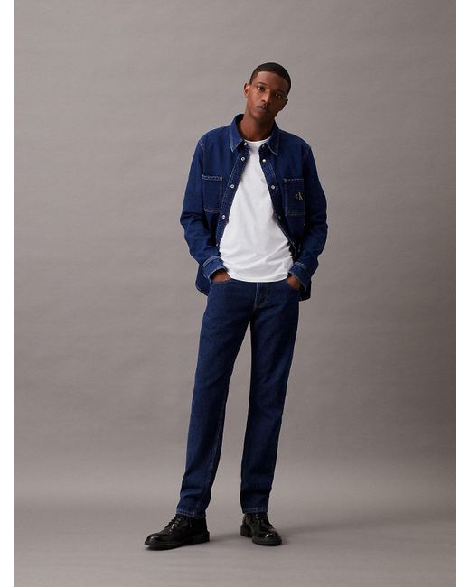 Calvin Klein Blue Slim Tapered Jeans for men