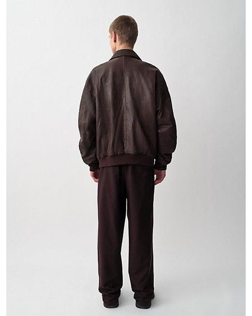 Calvin Klein Brown Johnson Leather Jacket for men