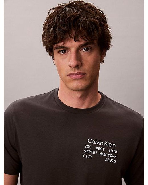 Calvin Klein Multicolor Jeans Logo Box Graphic Classic T-Shirt for men