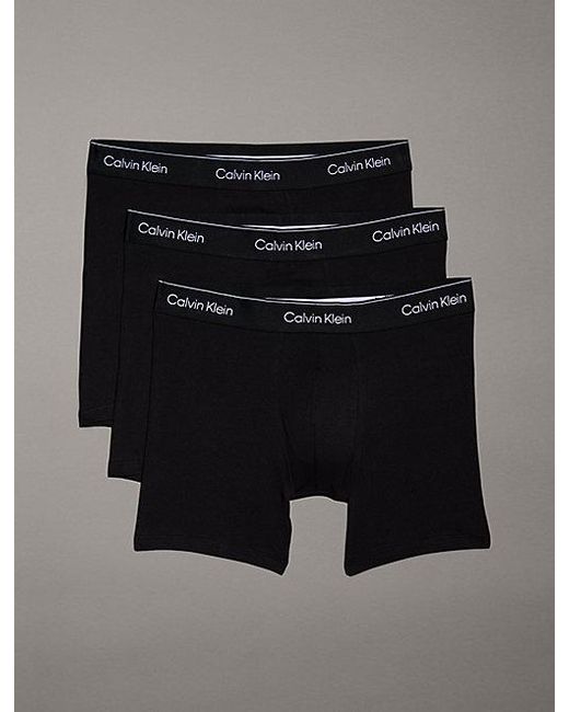 Calvin Klein Black 3 Pack Boxer Briefs for men