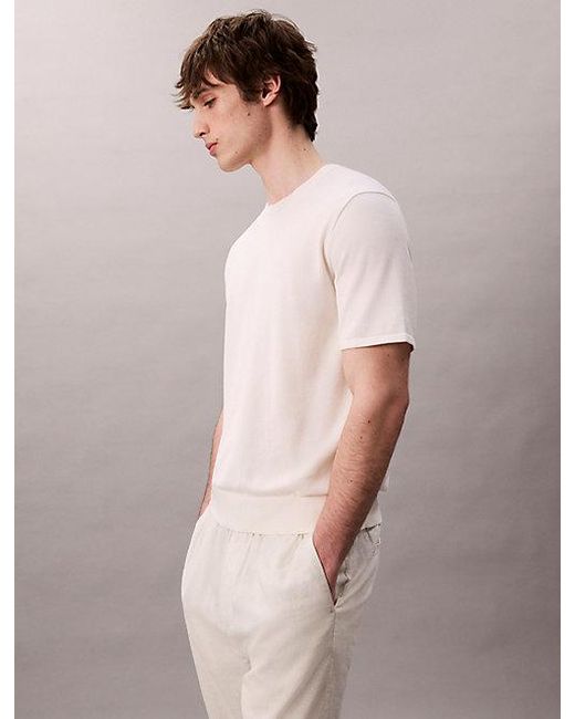 Calvin Klein Multicolor Pima Cotton Short Sleeve Jumper for men