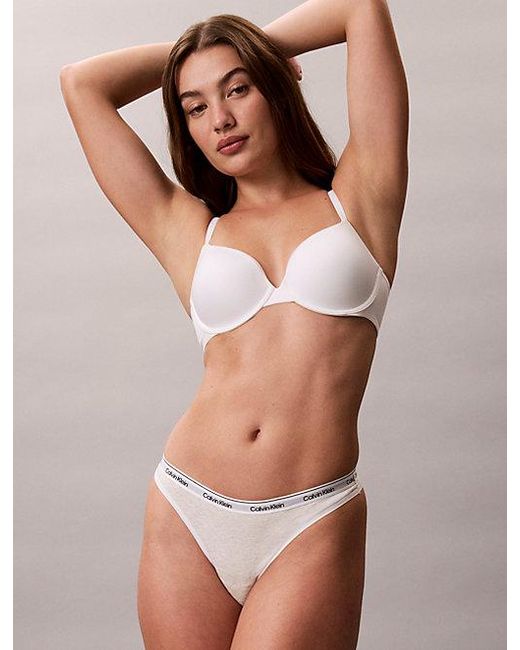 Calvin Klein Pink Thong Icon Logo