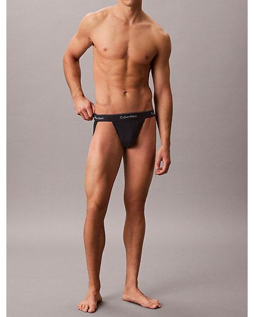 Calvin Klein Blue 3 Pack Jock Straps for men