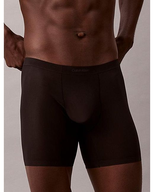 Calvin Klein Brown Boxer Briefs Invisibles for men