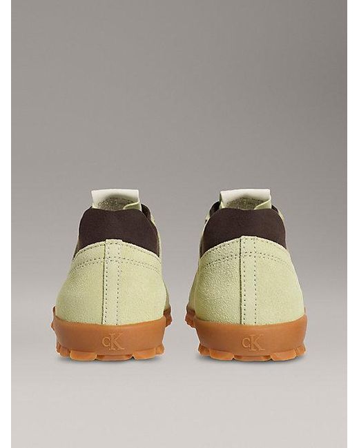 Calvin Klein Suède Sneakers in het Metallic