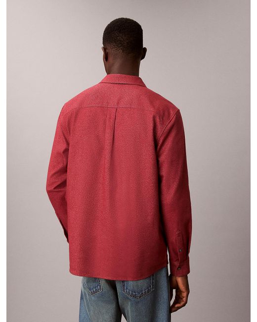 Camicia Button-Down di Calvin Klein in Red da Uomo