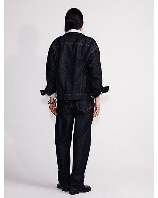 Calvin Klein Blue 90S Asymmetric Jeans