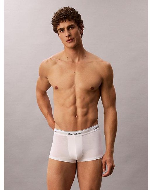 Calvin Klein Metallic 3 Pack Low Rise Trunks for men