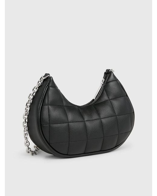Calvin Klein Black Quilted Shoulder Bag